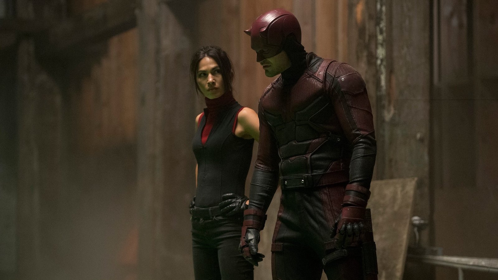 Daredevil e Elektra nella serie Netflix