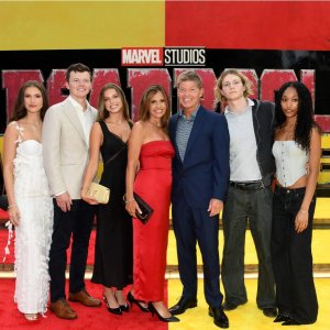 Deadpool & Wolverine: il creatore di Deadpool Rob Liefeld alla premiere con la famiglia