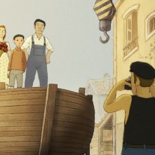 Una barca in giardino: un frame del film animato