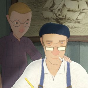 Una barca in giardino: una sequenza del film