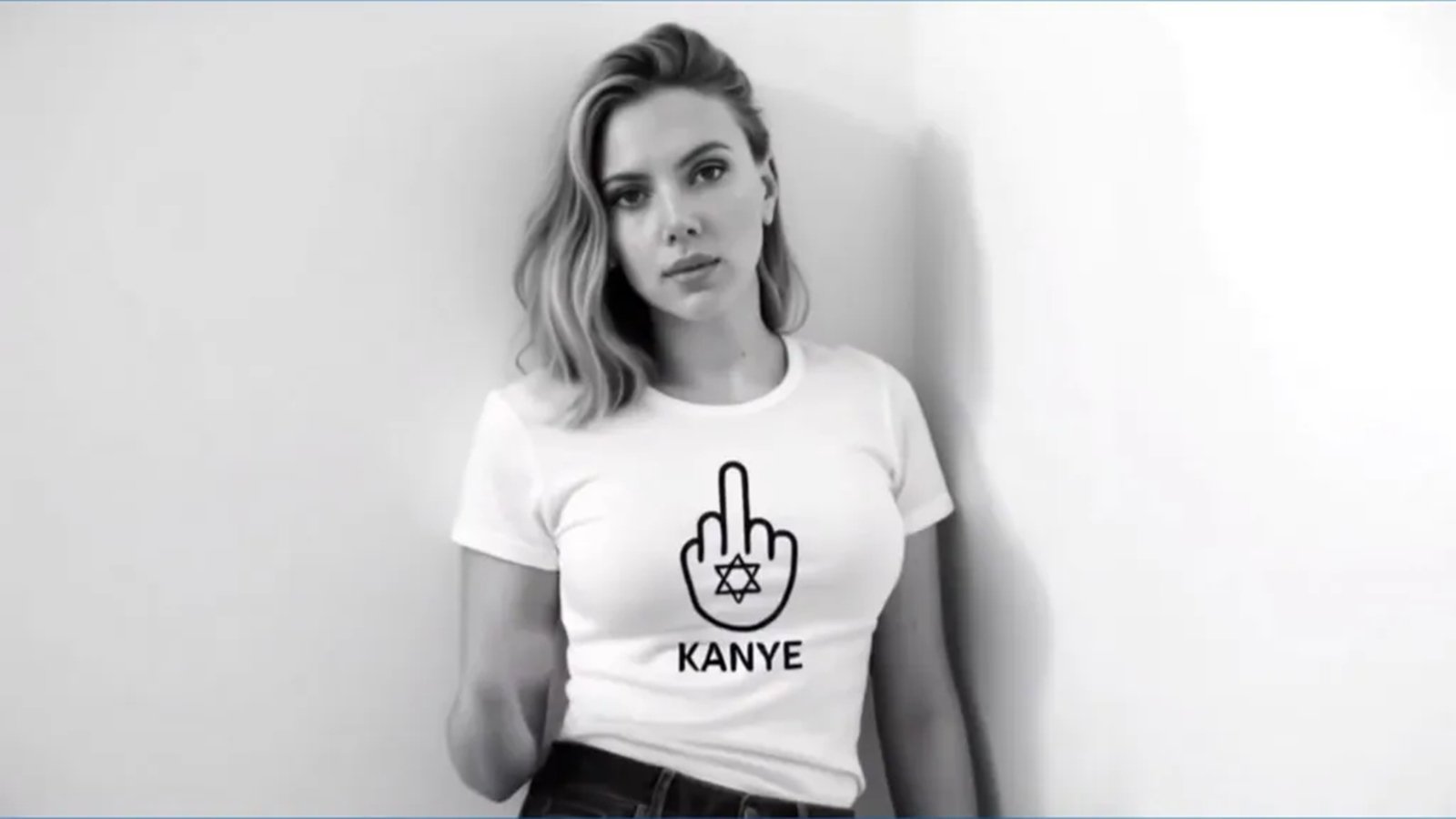 Una foto di Scarlett Johansson tratta dal video