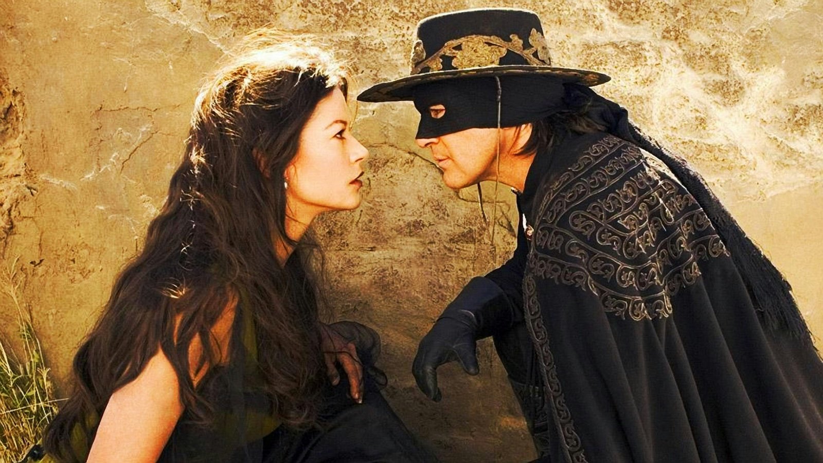 La maschera di Zorro: Catherine Zeta-Jones e Antonio Banderas in una scena