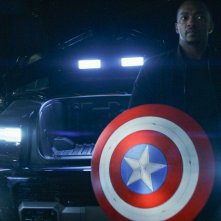 Captain America: Brave New World: Anthony Mackie in una sequenza