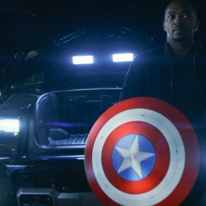 Captain America: Brave New World: Anthony Mackie in una sequenza