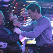 Dexter: Original Sin. Patrick Gibson e Patrick Dempsey in una scena del finale.