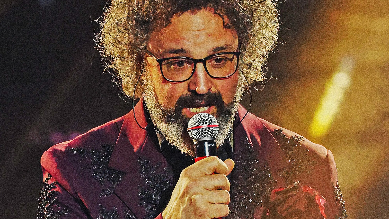 Simone Cristicchi sul palco