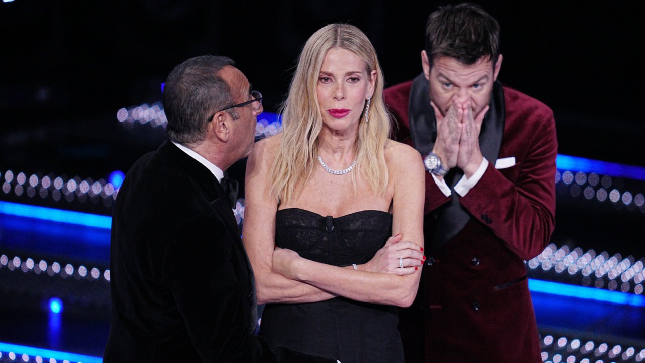 Carlo Conti, Alessia Marcuzzi e Alessandro Cattelan a Sanremo 2025