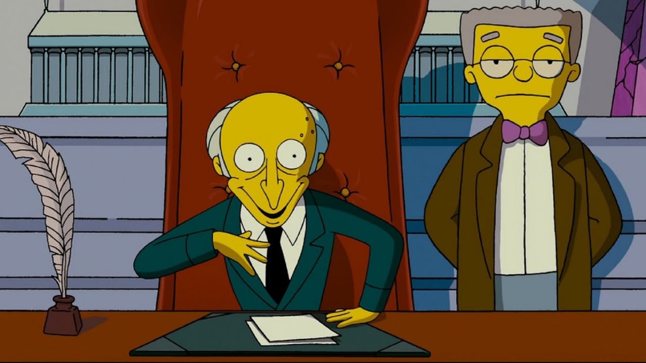Il Signor Burns e Smithers ne I Simpson