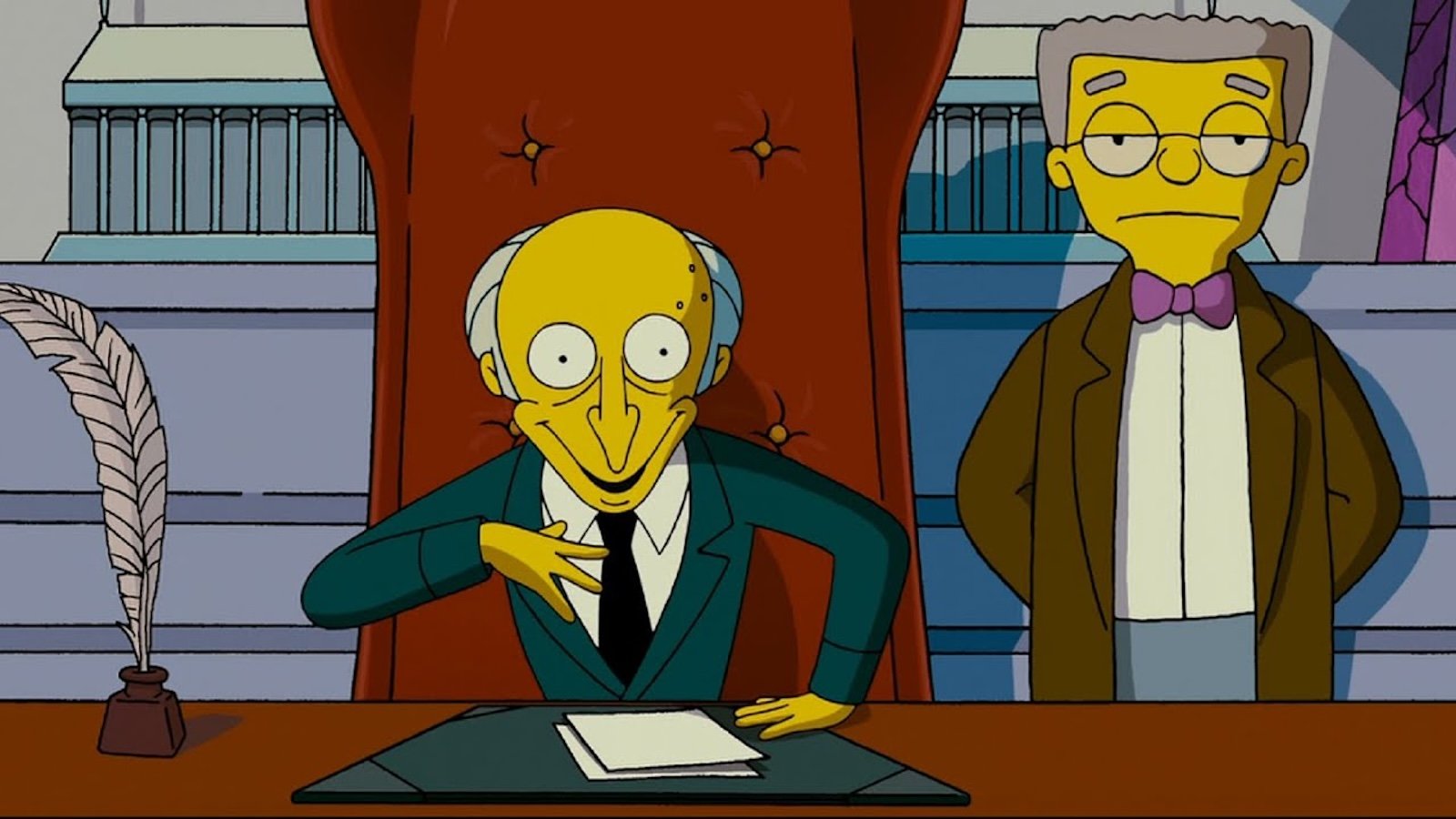 Il Signor Burns e Smithers ne I Simpson