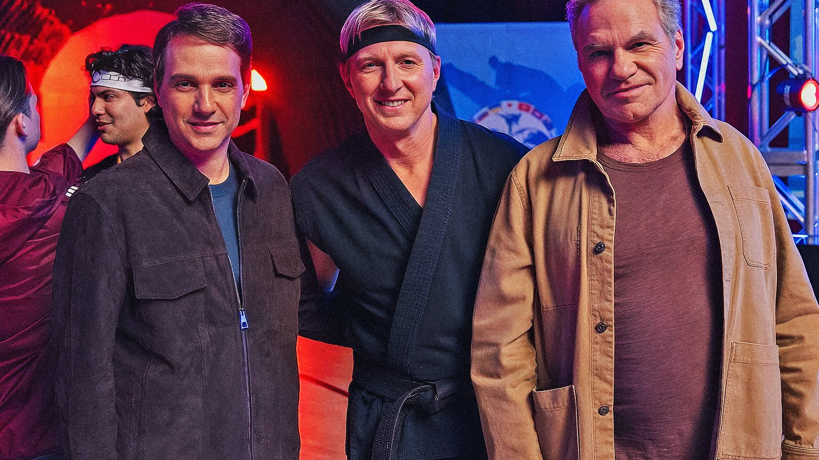 Una foto ufficiale dal backstage di Cobra Kai 6