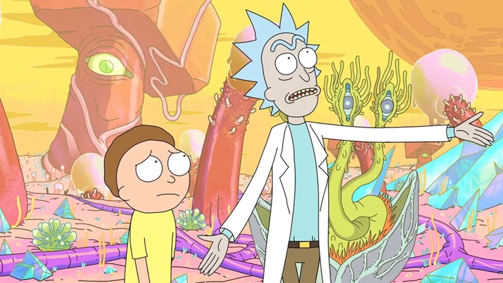 Immagine da una scena di Rick and Morty.