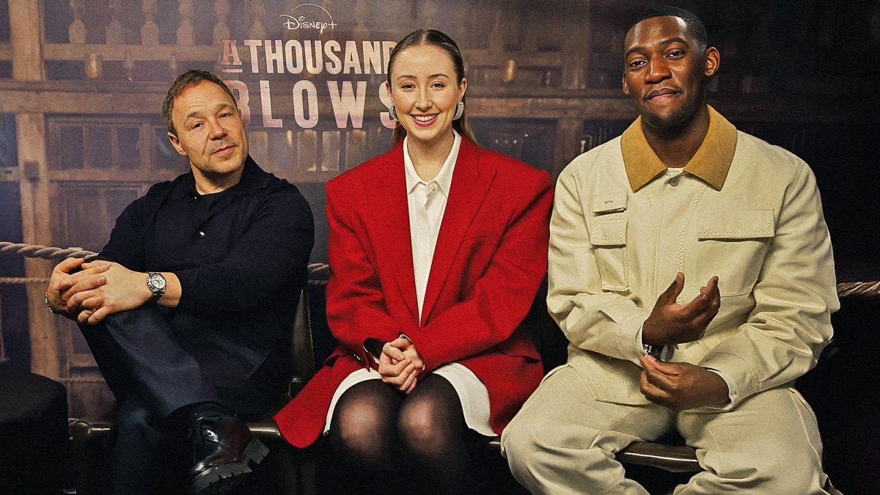 Malachi Kirby, Erin Doherty e Stephen Graham durante la nostra intervista