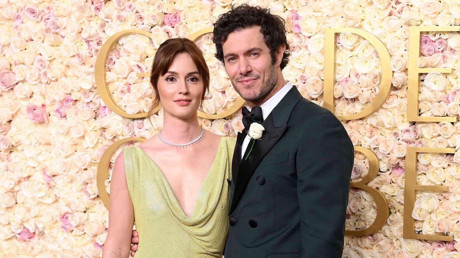 Leighton Meester e Adam Brody ai Golden Globes