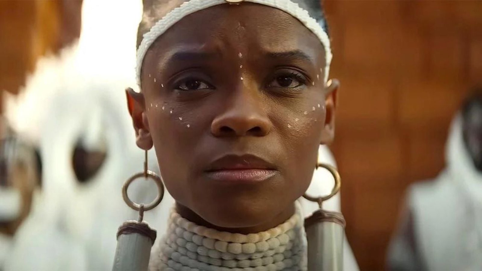 Letitia Wright nei panni di Shuri in Black Panther