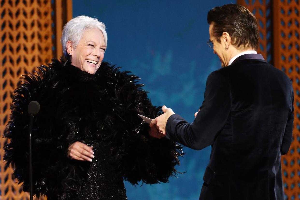 Jamie Lee Curtis e Colin Farrell ai SAG Awards 2025