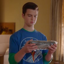 Young Sheldon. Iain Armitage in una sequenza dell'ultima stagione.