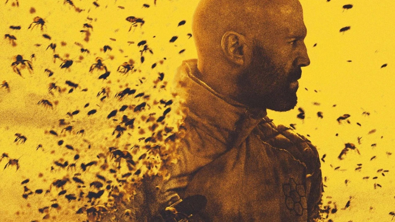 Jason Statham in un artwork di The Beekeeper