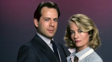 Bruce Willis And Cybill Shepherd In Moonlighting Foto Promozionale