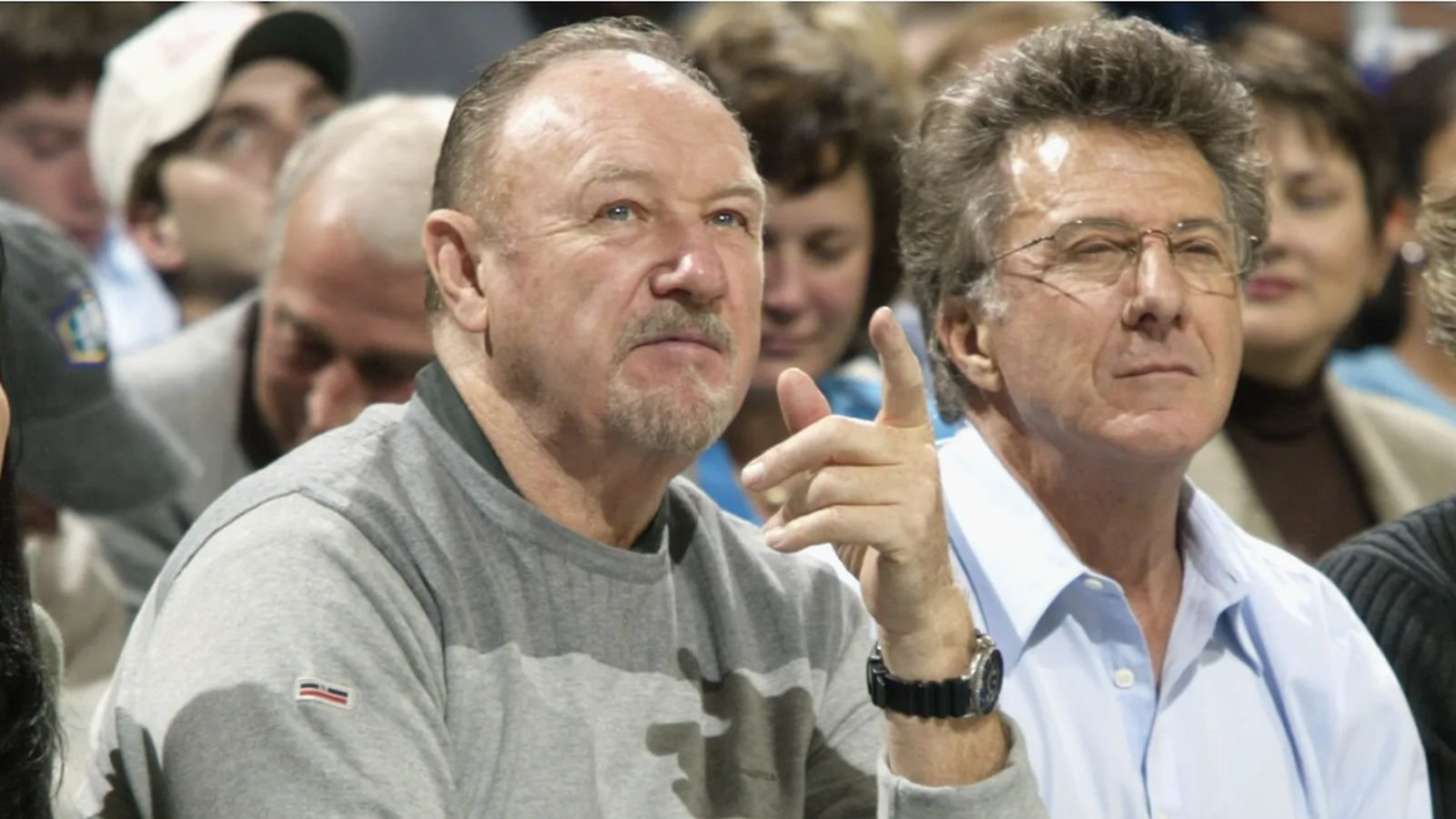 Gene Hackman con Dustin Hoffman