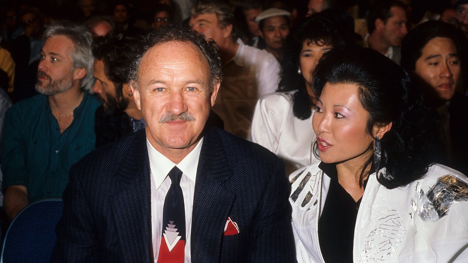 Gene Hackman e la moglie Betsy Arakawa a un evento