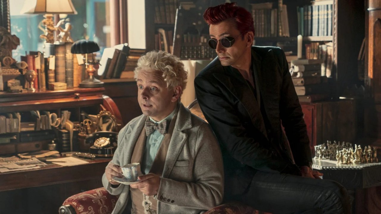 Una scena di Good Omens.