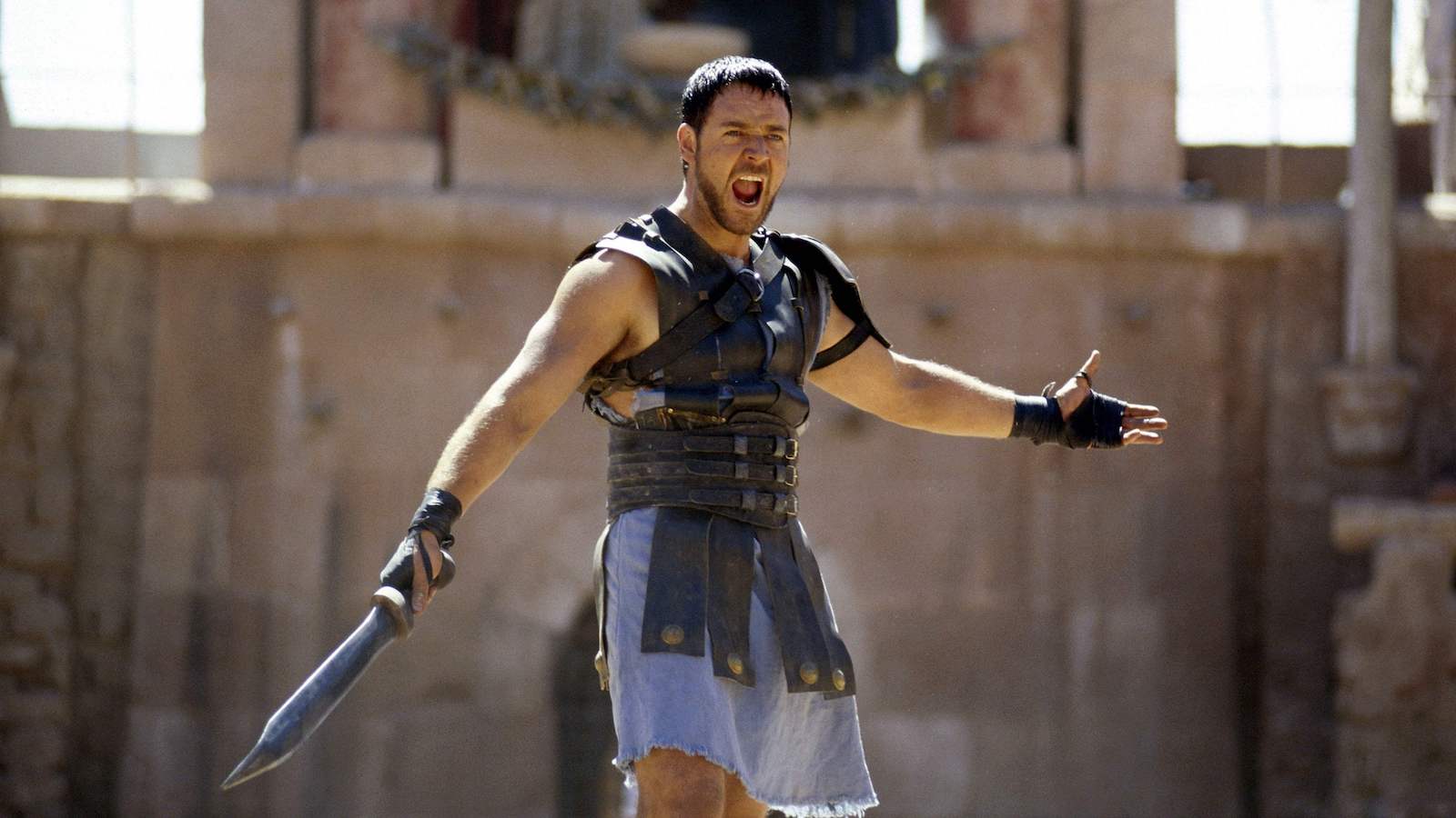 Russell Crowe in una scena de Il Gladiatore