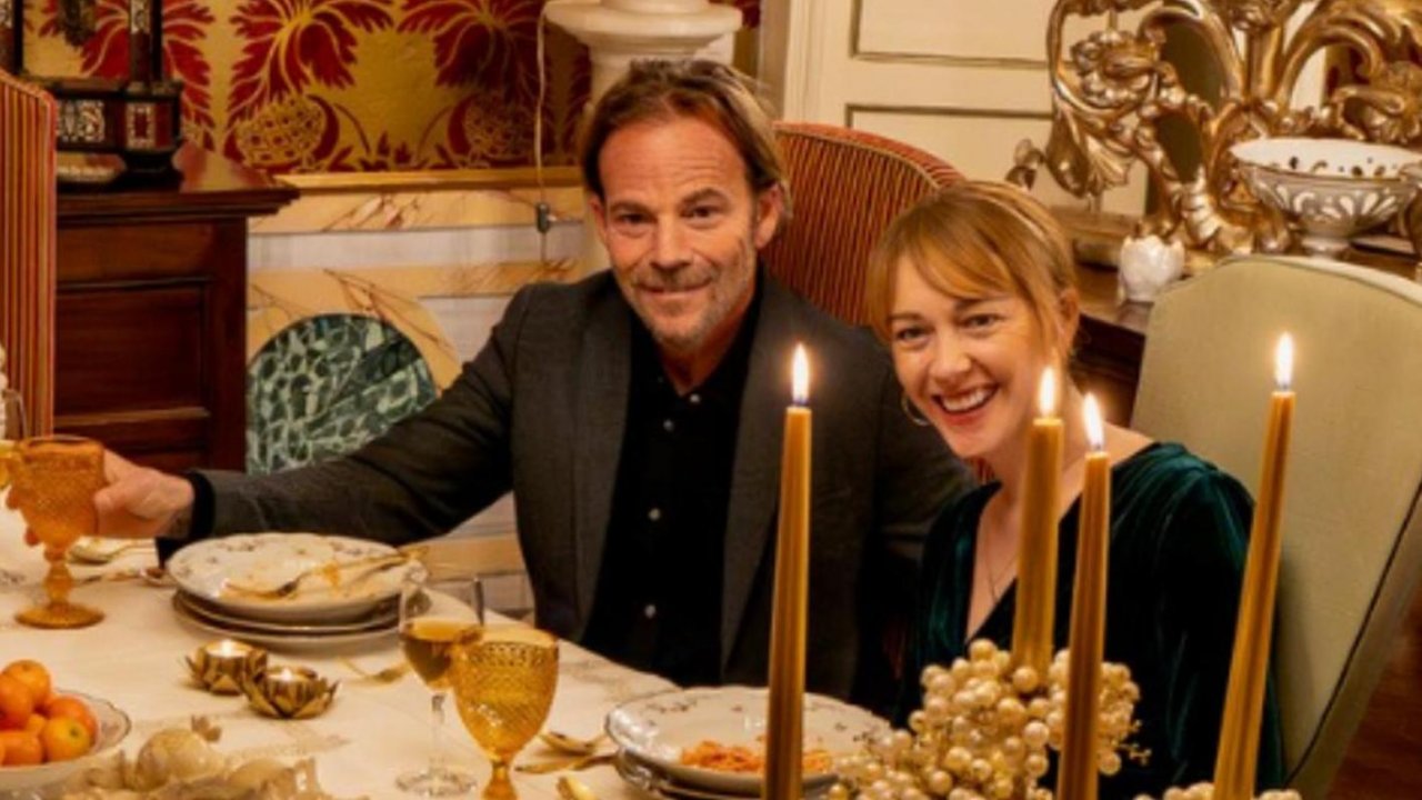 Stephen Dorff e Cristiana Capotondi sul set