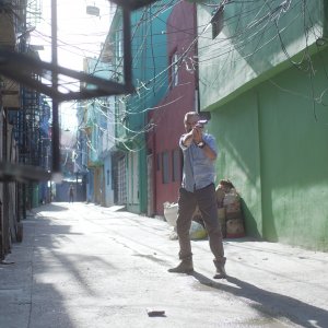 Rocco Schiavone. Marco Giallini in una scena del finale nella sesta stagione.