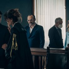 Muori di lei: Paolo Pierobon, Maria Chiara Giannetta e Riccardo Scamarcio in una scena