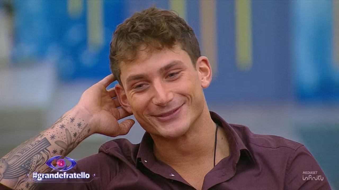 Tommaso Franchi durante una puntata del Grande Fratello