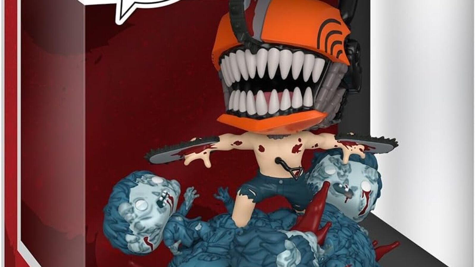 Il Funko POP di Chainsaw Man da un'immagine di Amazon.