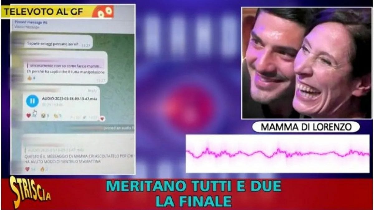 Audio della mamma di Lorenzo Spolverato è il colpo di grazia di Striscia contro il televoto falsato del GF?