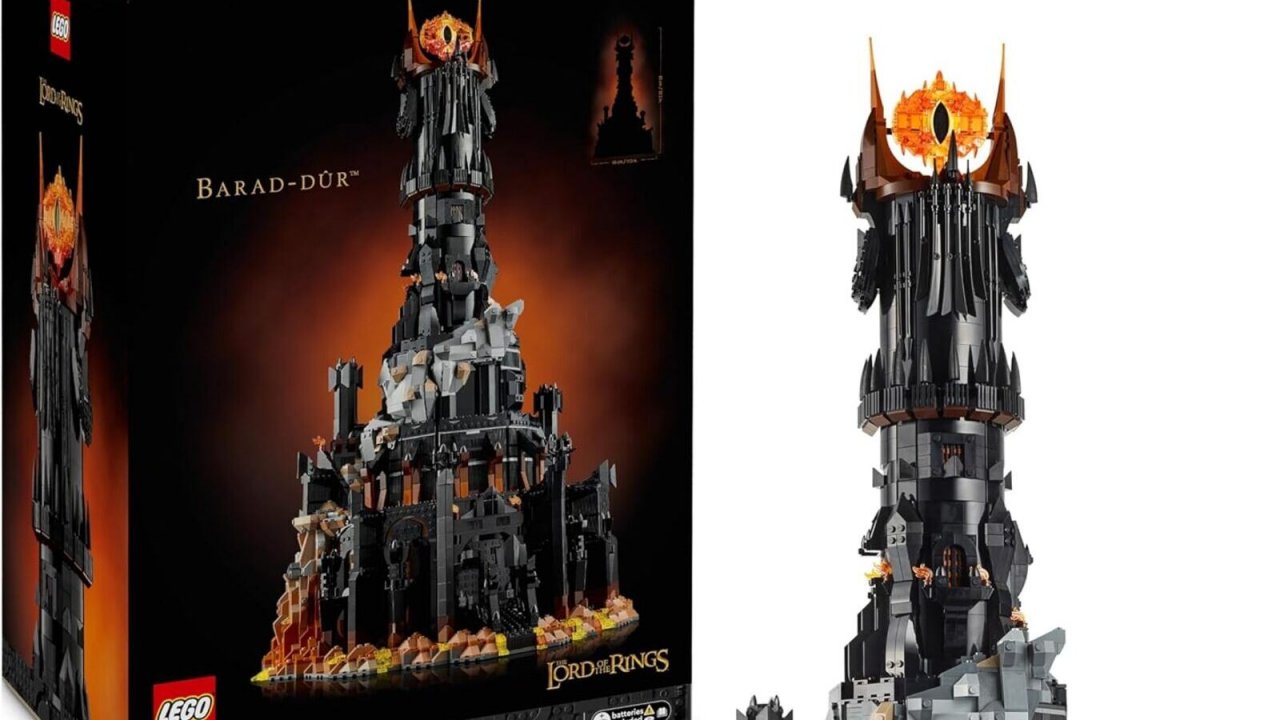 Il set LEGO Icons Il Signore degli Anelli: Barad-dûr in un'immagine da Amazon.