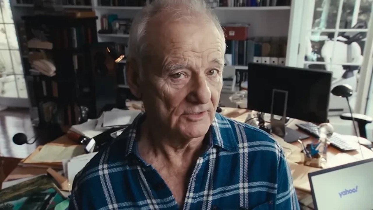 Bill Murray durante uno spot TV