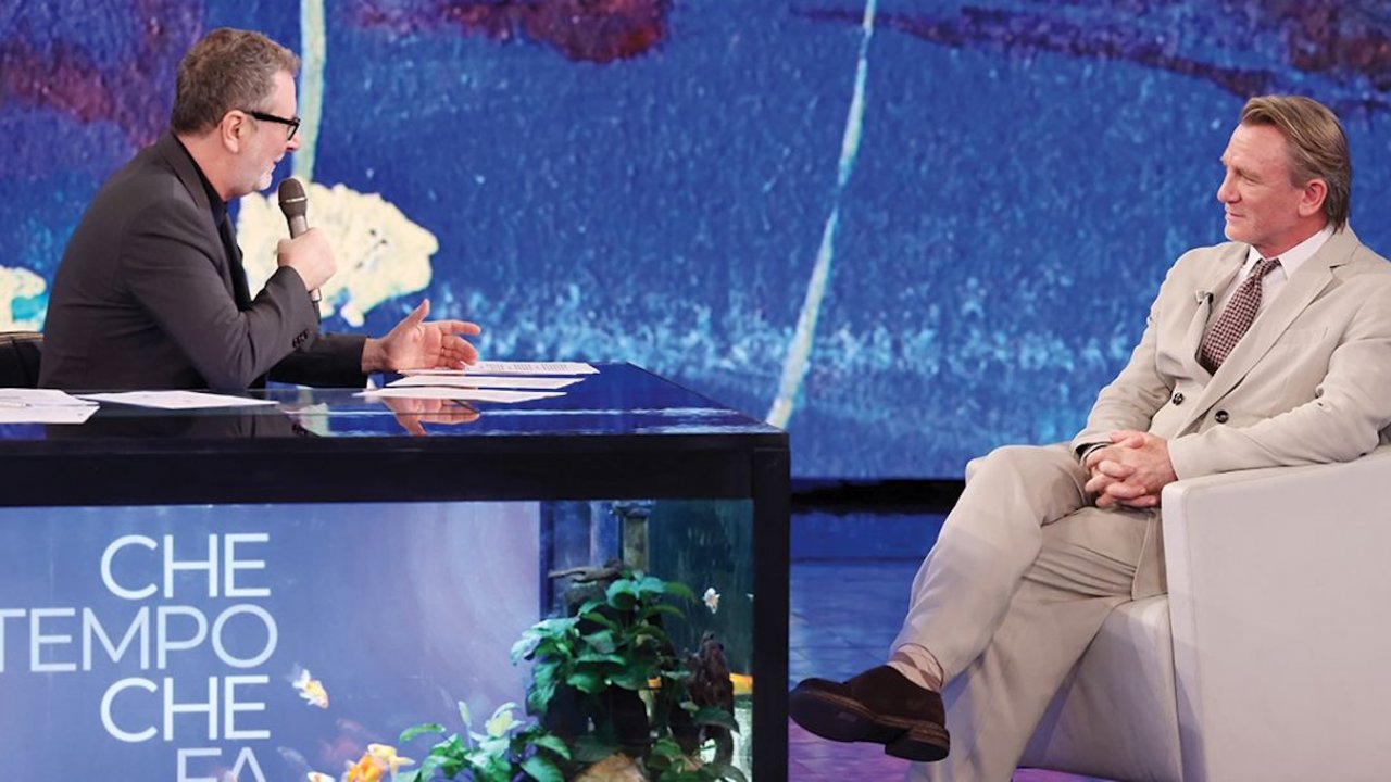 Fabio Fazio e Daniel Craig a Che Tempo Che Fa