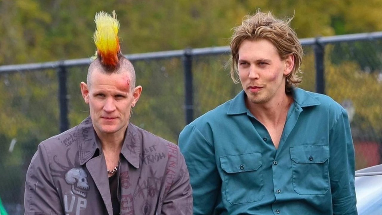 Austin Butler e Matt Smith sul set