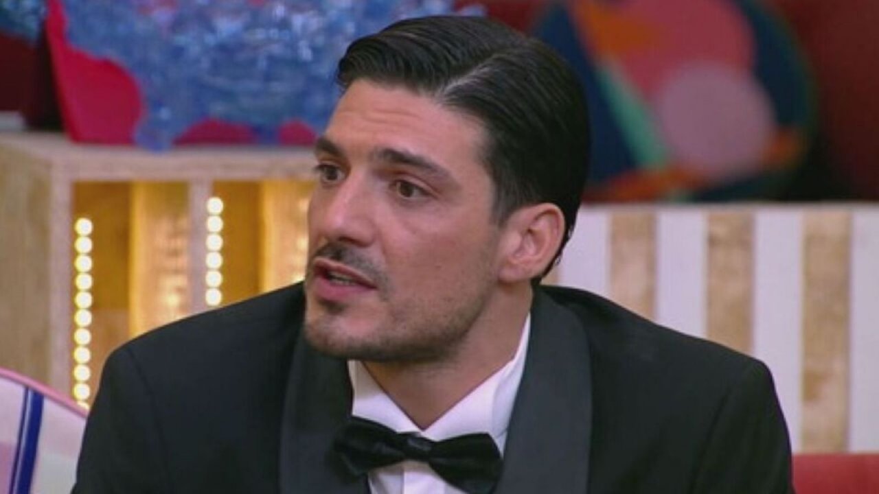 Lorenzo Spolverato durante la finale del Grande Fratello