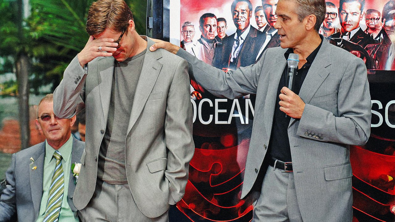 George Clooney e Brad Pitt