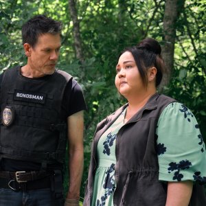 The Bondsman. Kevin Bacon e Jolene Purdy in una scena della serie.