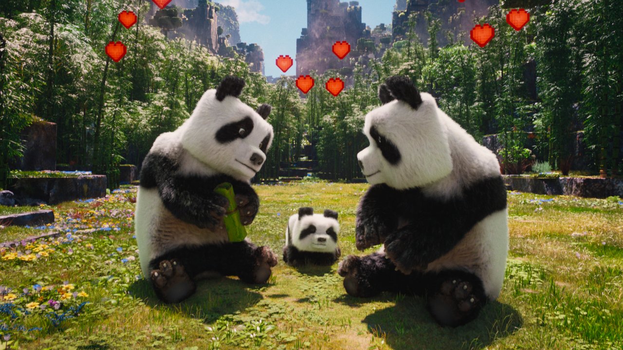 I panda di Un film Minecraft