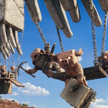 Un film Minecraft: piglins in volo