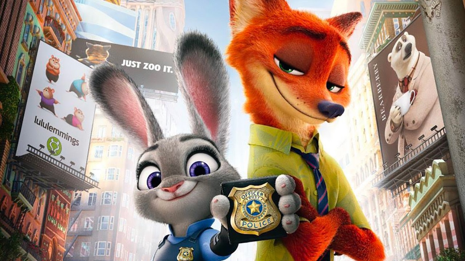 Zootropolis, banner pubblicitario del film Disney