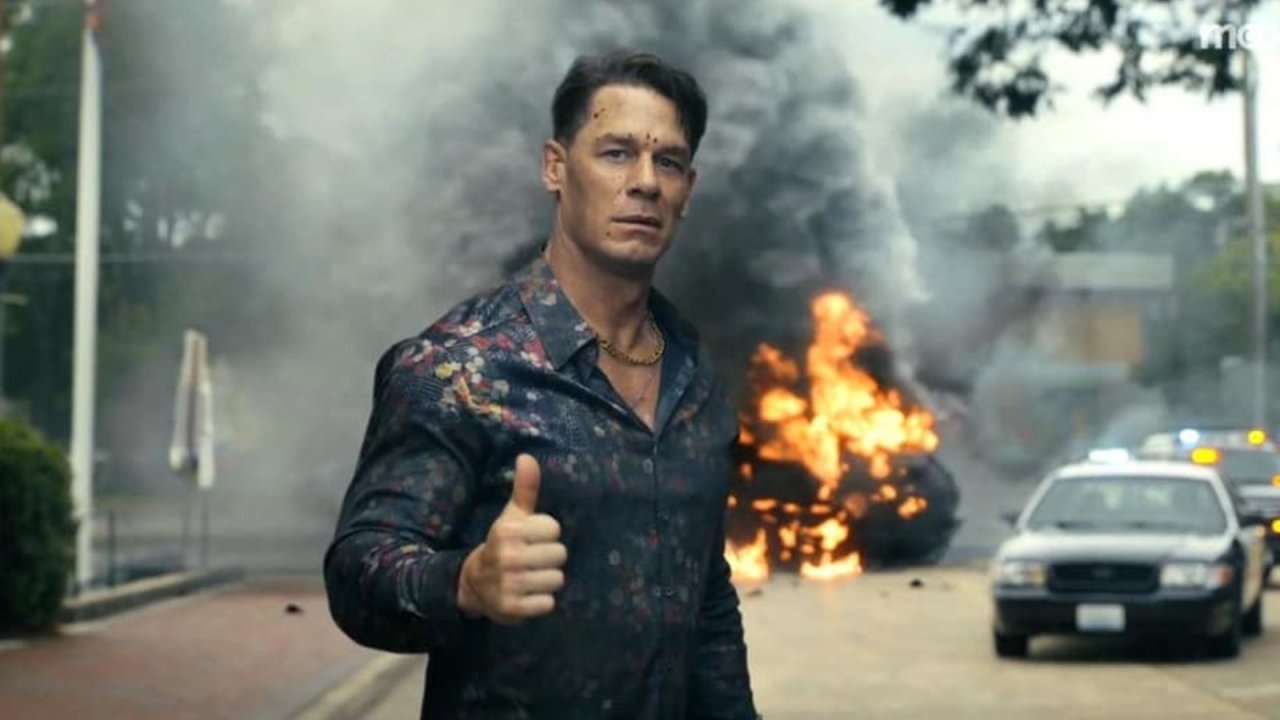 Una foto di John Cena in Peacemaker