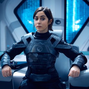 Black Mirror. Cristin Milioti nell'episodio 'USS Callister: Into Infinity' della settima stagione.