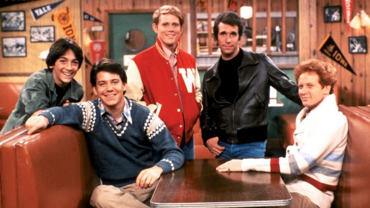 Il cast di Happy Days all'epoca dello show
