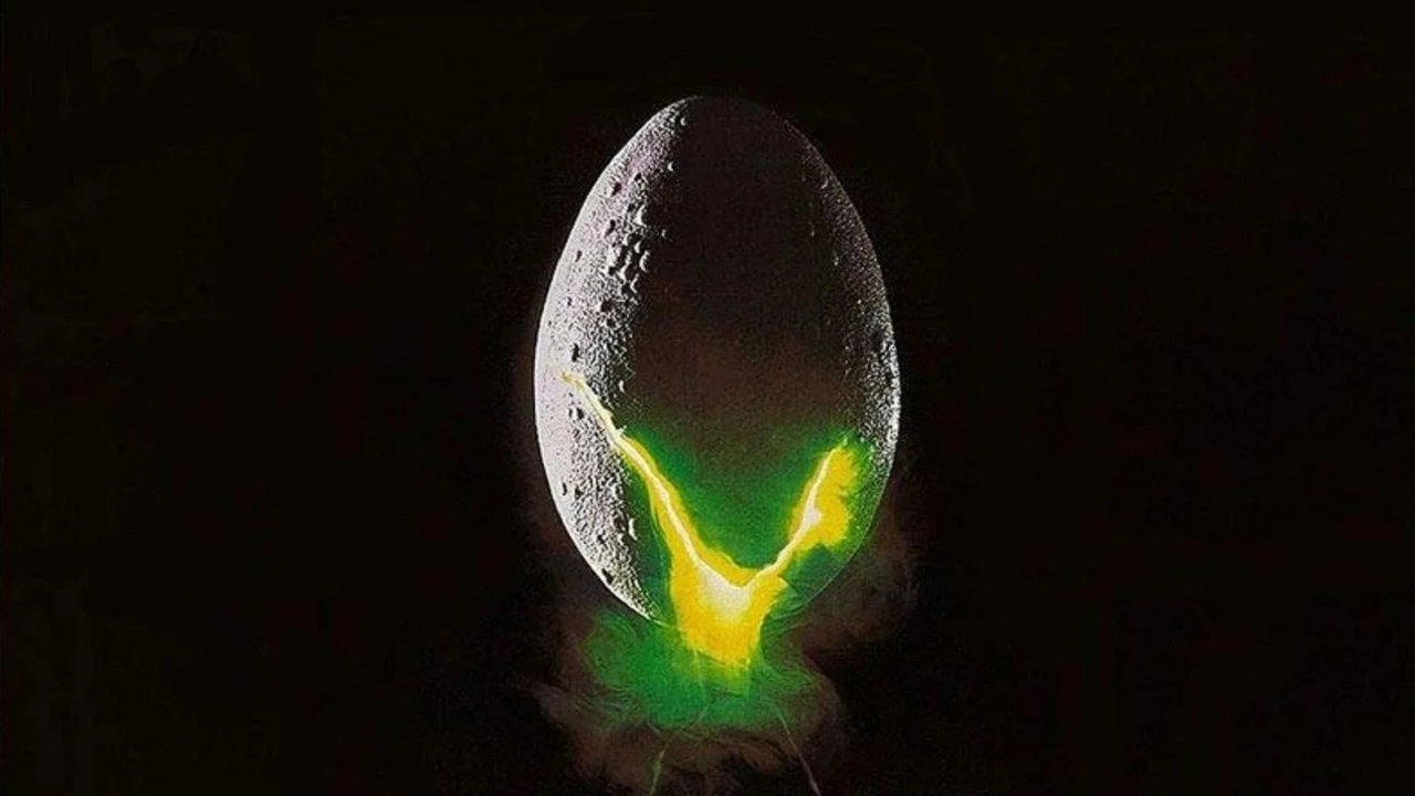 Un frammento dal poster di Alien.