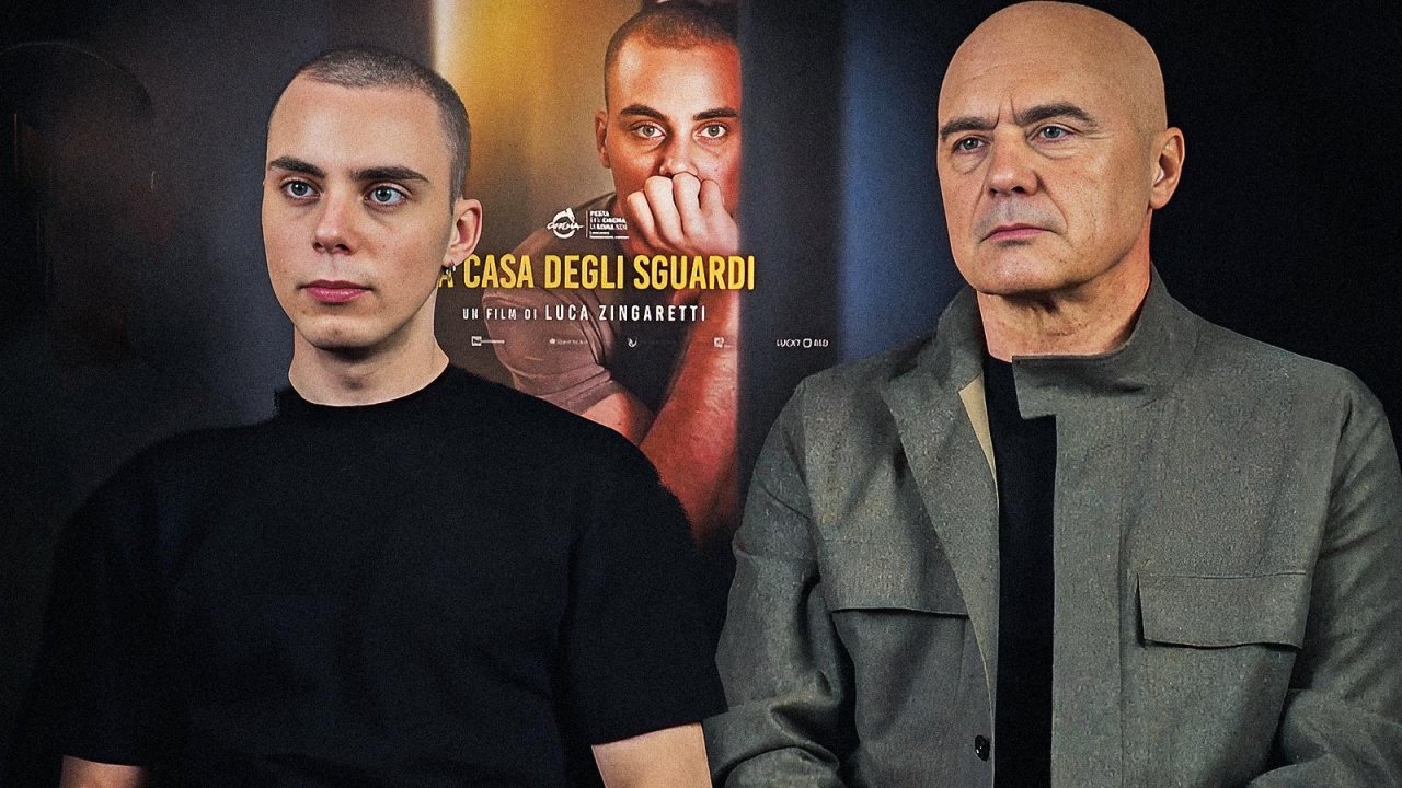 Luca Zingaretti e Gianmarco Franchini durante la nostra intervista