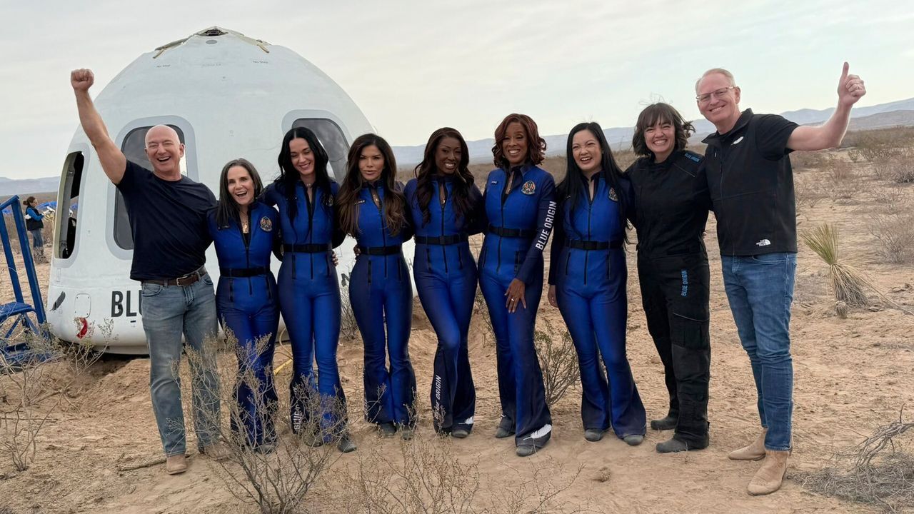 Equipaggio del breve viaggio nello spazio con Blue Origin di Jeff Bezos