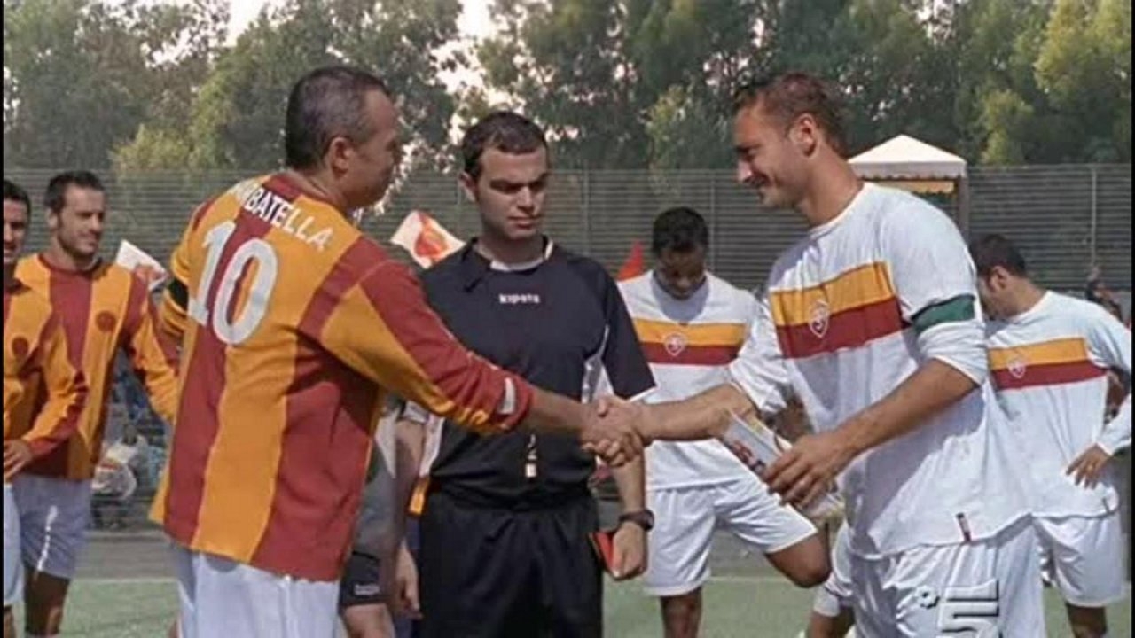 Giulio Cesaroni e Totti-