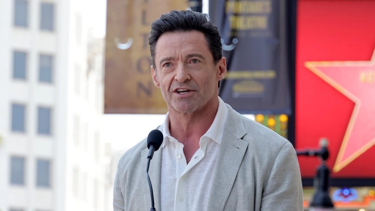 Hugh Jackman alla cerimonia sulla Walk of Fame